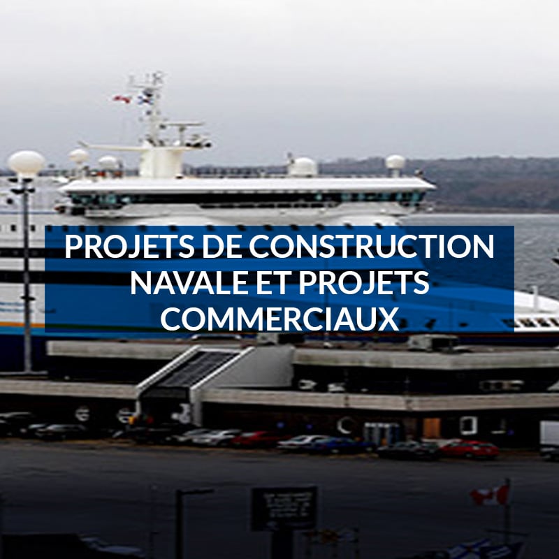 Projets de construction navale et projets commerciaux